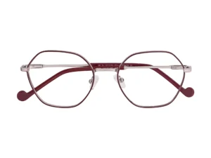 EXTRO 7020 C4 HEXAGON MAROON METAL WITH GREY TEMPLE