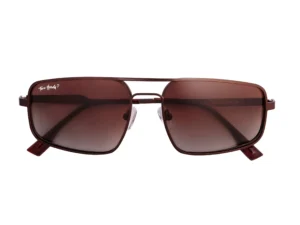 TOM HARDY RECTANGLE SUNGLASS 3608 BROWN FRAME WITH BROWN POLARIZED C06