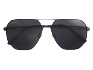 TOM HARDY RECTANGLE SUNGLASS 1136 BLACK FRAME WITH BLACK POLARIZED C1